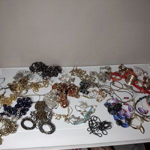 Lot Of Over 35 Necklaces As Is